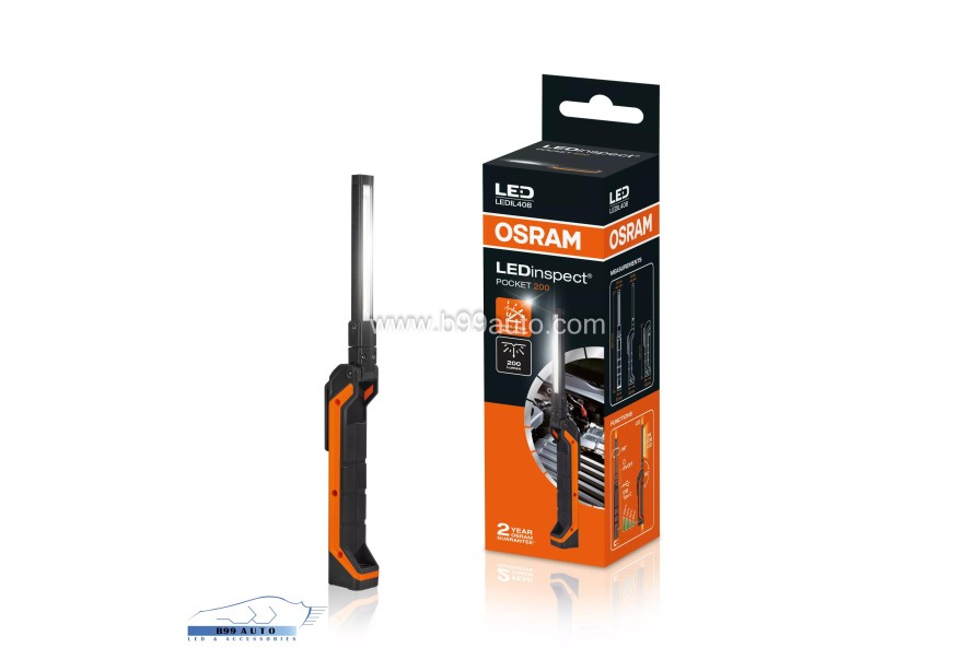 Osram LEDinspect POCKET200 többfunkciós mágneses szerelőlámpa Li-Ion akksival